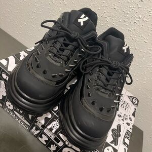 Koi Bane of Exile Men’s Black Platform Trainers/Sneakers UK 11